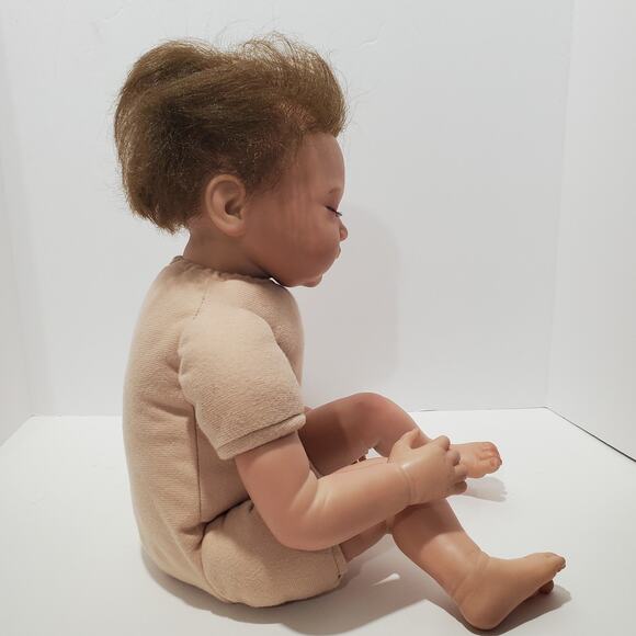 Sleeping 20 Inch Silicone Baby Realistic Cloth Torso Life-Like Baby Doll - Picture 12 of 16